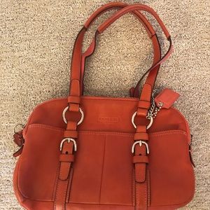 Coach coral handbag